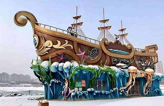 湖南聚脲噴涂機 H5600型 泡沫雕塑表面硬化處理 AB料輸出(圖3) 泡沫雕塑硬化噴涂聚脲效果