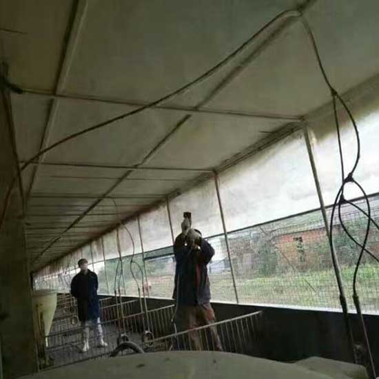 濟南聚氨酯噴涂機豬舍穩定外墻保溫施工