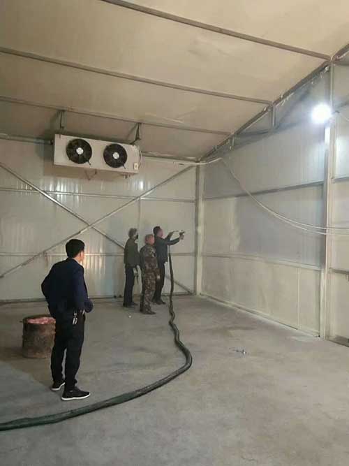 冷庫外墻可以噴涂聚氨酯保溫嗎(圖1) 冷庫外墻可以噴涂聚氨酯保溫