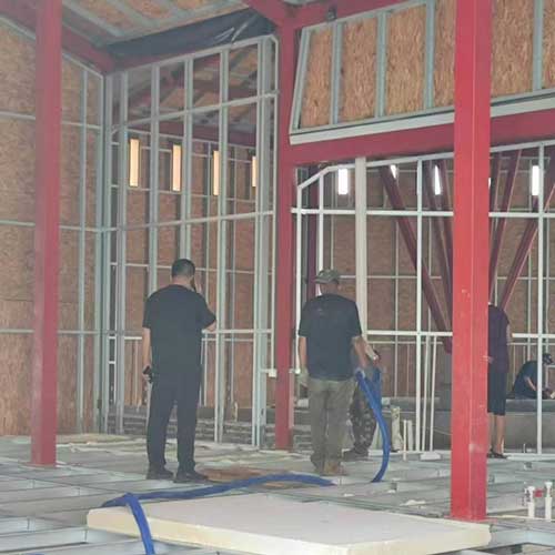 全水聚氨酯噴涂料 高壓發泡機(圖3) 輕鋼別墅全水聚氨酯噴涂料