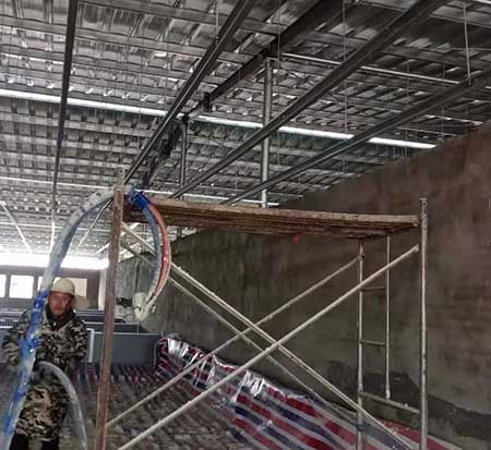 養殖場頂棚聚氨酯發泡(圖4) 養殖場頂棚聚氨酯發泡